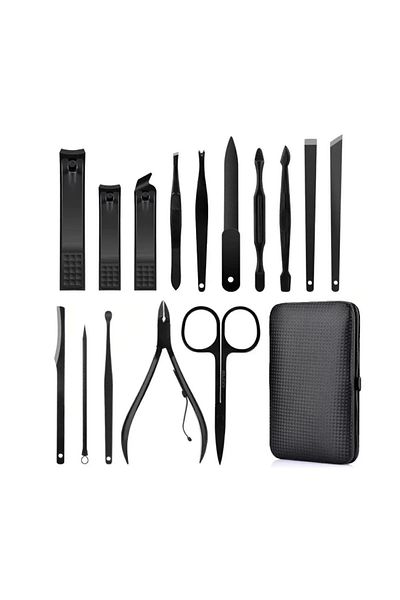 morponi 17 Piece Professional Manicure and Pedicure Nail Set - Multifunctional