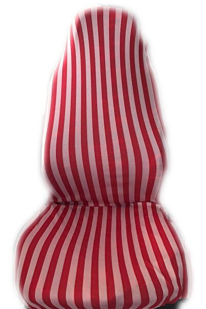 Genel Markalar Cizgili Koltuk Kılıfı Kırmızı Beyaz Zebra Tofaş Nostalji Servis Kılıfı Çizfili Furya Kırmızı