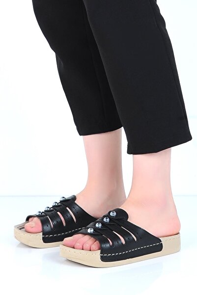 Apella 461-3 Дамски плоски пантофи Hera Buckle