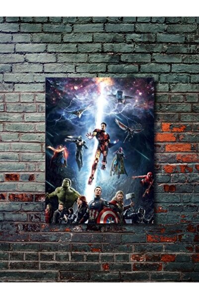 ZNC Avengers - Marvel - Film & Dizi Posterleri, Özel Tasarım Kağıt Poster, Du...
