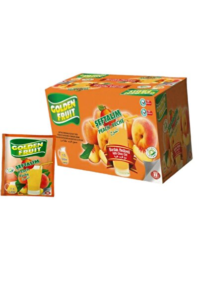 Midyatziv Golden Fruıt Şeftali Aromalı İçecek Tozu Şeftalim 40 Adet x 9gr Bar...