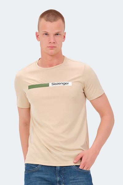 Slazenger Ανδρικό T-Shirt Μπεζ - NELS