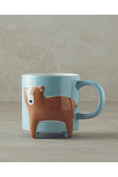 English Home Tiny Bear Dolomite Kupa Açık Mavi