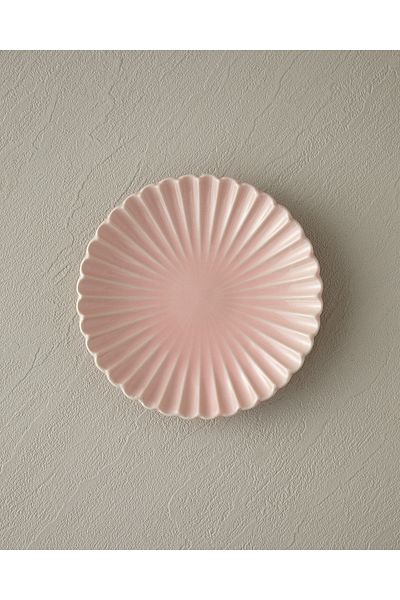 English Home Fiore New Plate - Bone China Cake, Powder Color