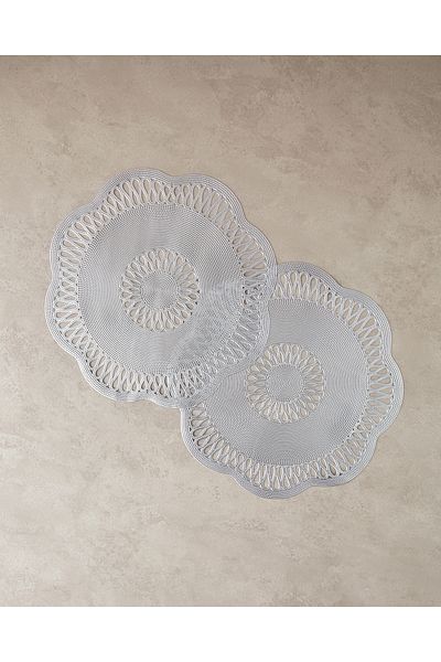 English Home Pvc Tuscan - 2-Piece American Service, Argintiu