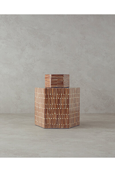 English Home Boho Chic Bambu Küp Kahverengi