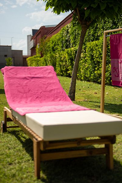 Menderes Home Φούξια Πετσέτα Παραλίας Καπάκι - Συλλογή Βαμβακιού