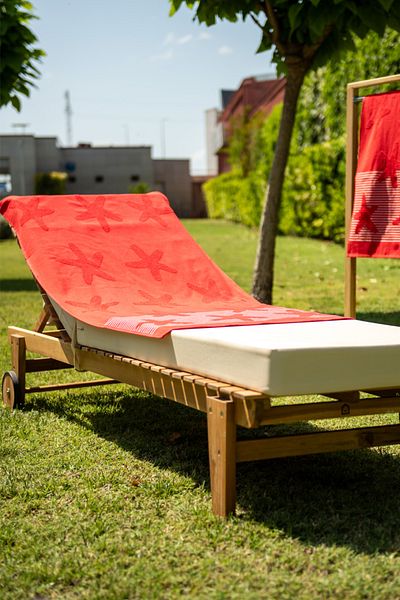 Menderes Home Πετσέτα θαλάσσης Star Red Curl - Cotton Collection