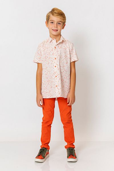 incity Boy's Short Sleeve Printed Shirt
