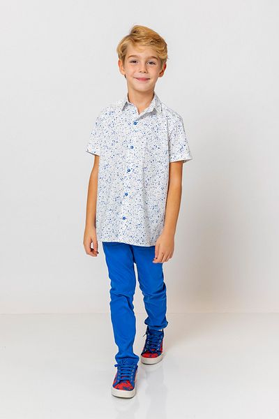 incity Boy's Short Sleeve Printed Shirt