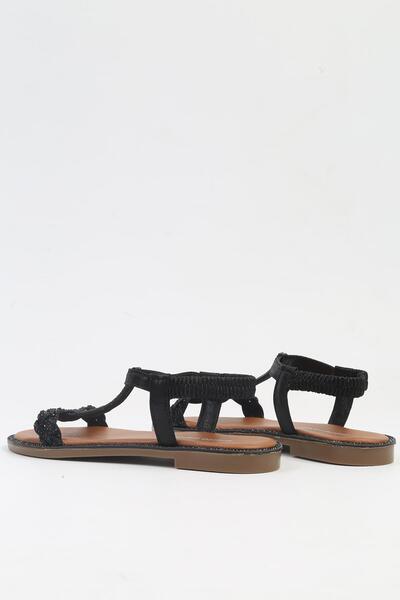 Pierre Cardin ® | PC-7140 - 3076 Siyah-Kadın Sandalet