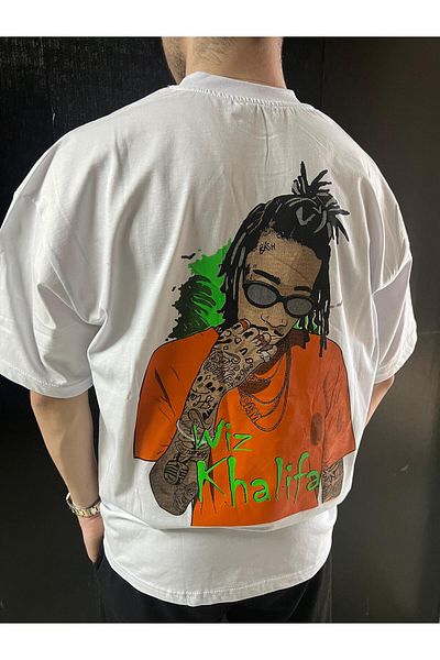EZRA Μπλουζάκι Unisex Oversize με στάμπα