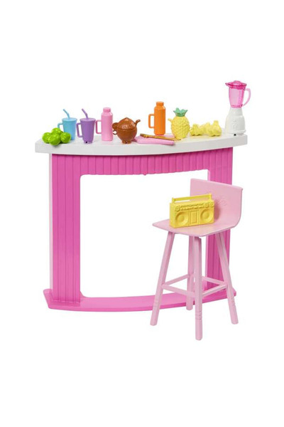 Barbie 'nin İçecek Standı Aksesuarları HPT54 3+ Yaş