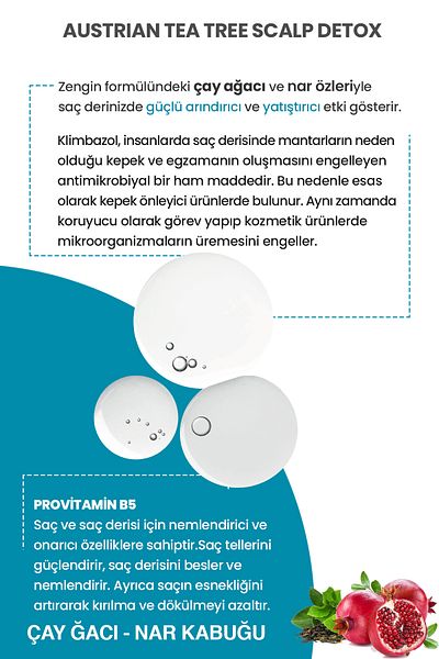 BOTANICA COMFORT منشط مضاد للانكماش للشعر 250 مل - مضاد للقشرة والدهون، مستخلص شجرة الشاي وقشر الرمان
