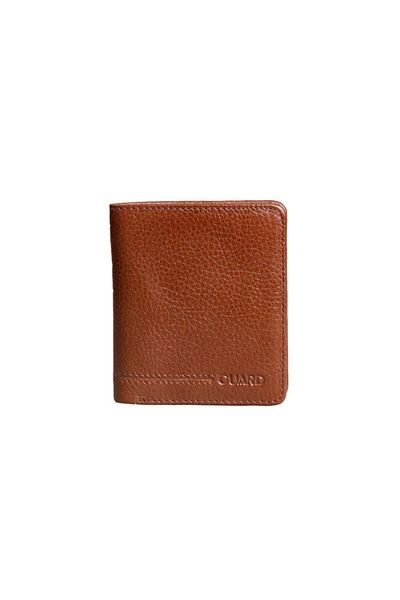 GUARD Tan Minimal Sports Leather Men's Wallet
