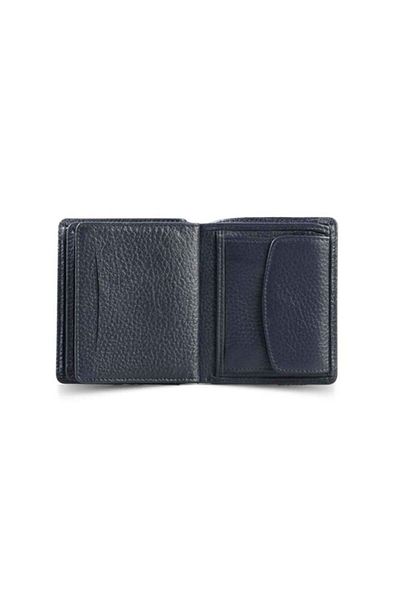 GUARD Dark Blue Men's Wallet with Medium Double Plug and Coin Compartment