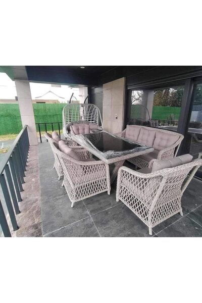 Abalı Rattan çay setleri