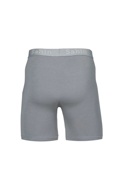 Şahin Men's Long Boxers - 6 Pieces, 47% Modal, 47% Cotton, 6% Elastane, Super Soft