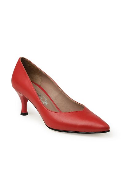 Deriden Women / Girls Heels / Stiletto Rc-4009 Red in Leather