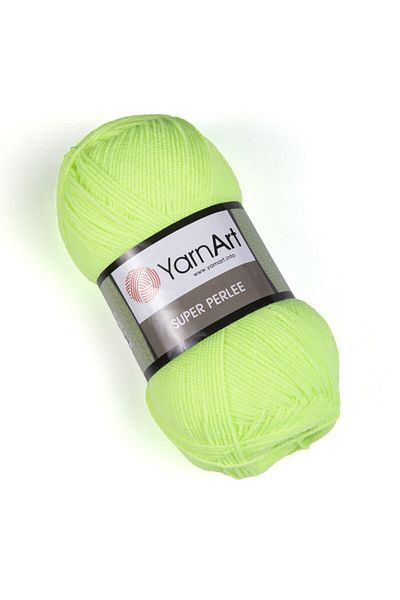 Yarnart Super Perlee - Χειροποίητο νήμα πλεξίματος Highlighter Green-79