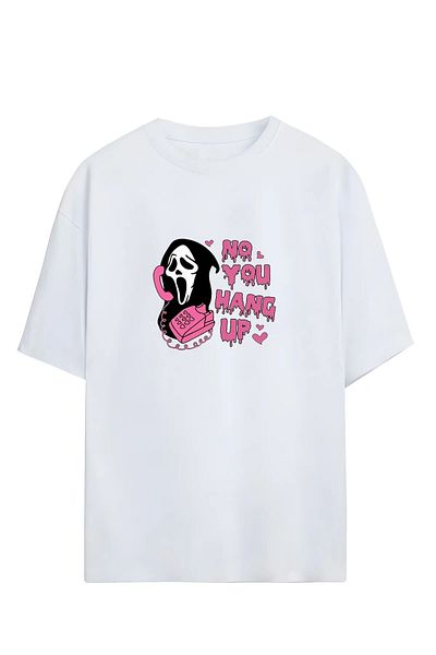 Korefanzin Unisex Oversize T-shirt - Code Trend No You Hang Up, Scream Design