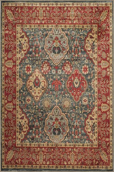Rugs Modern Halı سجادة منسوجة هندسية بنمط إطاري قابلة للغسل بألوان القهوة mir...