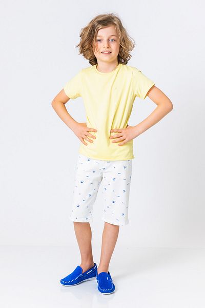incity Boys' Plain Round Neck Short Sleeve Basic T-Shirt