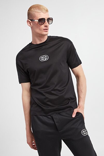 Emporio Armani Logo Embroidered T-shirt