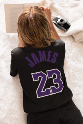 Biy Store LeBron James Los Angeles Lakers tak m forma basketbol kad n erkek t shirt siyah basic ti ort Fiyat Yorumlar Trendyol