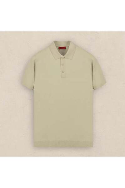 Sarar POLO YAKA KISA KOL BEJ TRİKO-Bej -  XXL