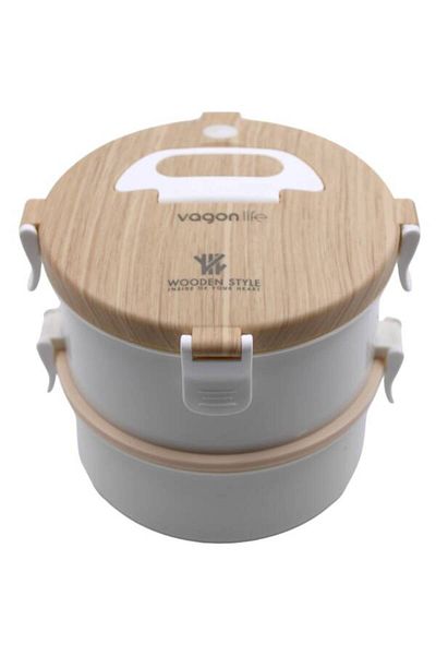 Vagonlife 1600 ml Steel Lunch Box - Xc-008