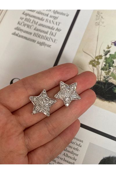 Pinery Jewels Vip Series - Pair of Zircon Stone Star Women's Earrings
