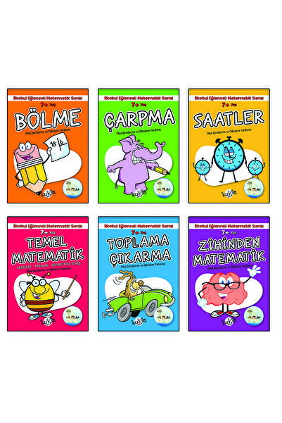 Kukla Yayınları 7 Yaş ve Üstü İlkokul Eğlenceli Matematik Serisi Set KAMPANYA...