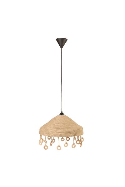 Safir Light Beige Stockholm Knitted Pendant Lamp - 38 cm