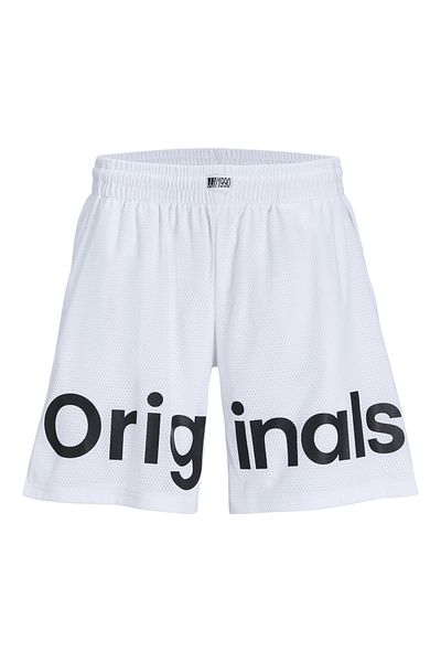 Jack & Jones Ανδρικά σορτς από λευκό διχτυωτό - Jpstbıll Jjchıcago Gms 12253130 -01