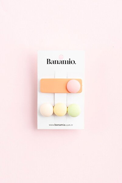 Banamio Pastel Colored Double Buckle Set