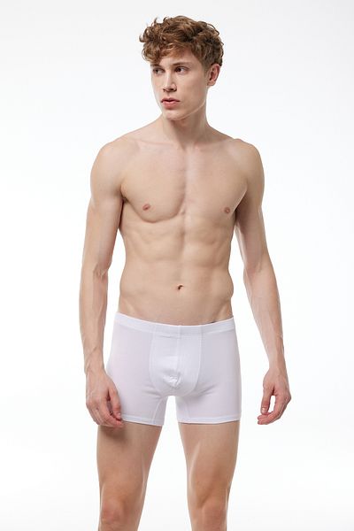 Malabadi White Modal Lycra Rib Boxer - Ανδρικά 905