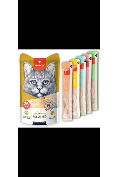 Wanpy kedi karışık sıvı ödül maması wampy 25 adet