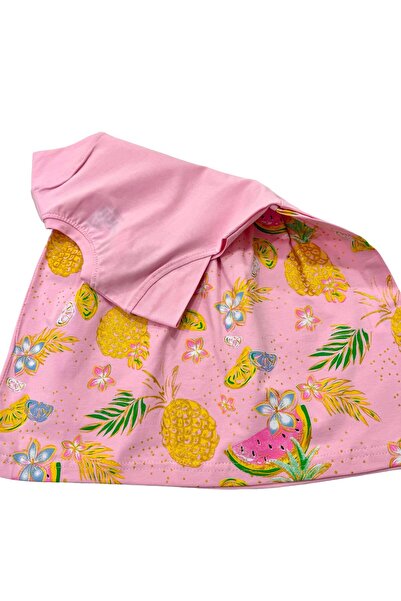 Esterella Rochie pentru fetiță cu imprimeu pepene verde - decolteu și design cu șnur