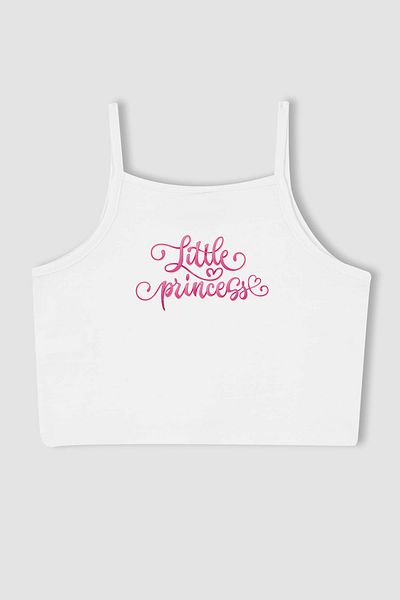 MYADA New Season Little Princess Printed Crop Top - Rope Strap, Girl, 12268