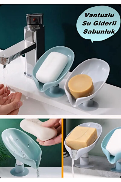 Genel Markalar Pratik Vantuzlu Su Giderli Sabunluk | Su Tutmaz Katı Banyo Sab...