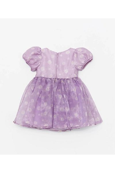 LC Waikiki Square Collar Floral Patterned Baby Girl Dress
