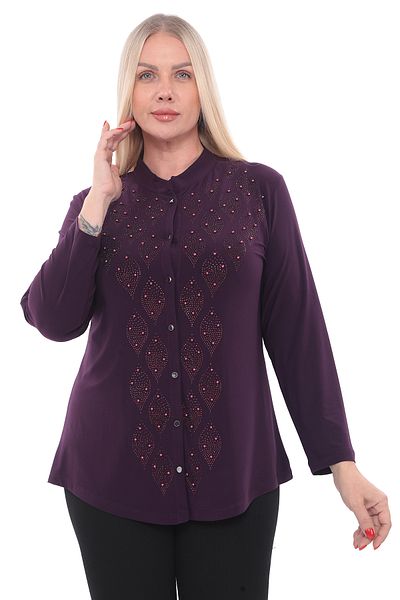 AfifeCOLLECTİON Cămașă elegantă de logodnă pentru mama - Cămașă confortabilă de rochie de seară de nuntă cu broderie de piatră și detaliu de mărgele
