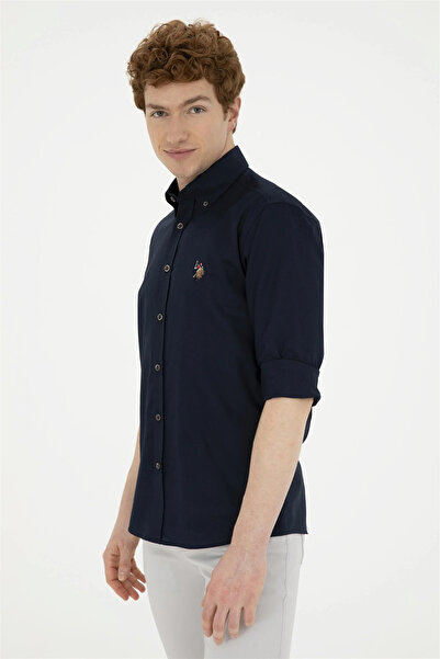 U.S. Polo Assn. U.S. POLO ERKEK COMFORT FİT KETEN SPOR GÖMLEK G081SZ004.000.1844703 ENZO