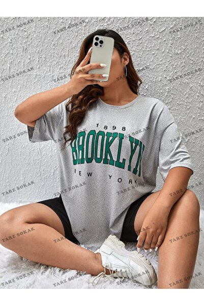 Adrift Μπλουζάκι Unisex 1898brooklyn με στάμπα Oversize Fit