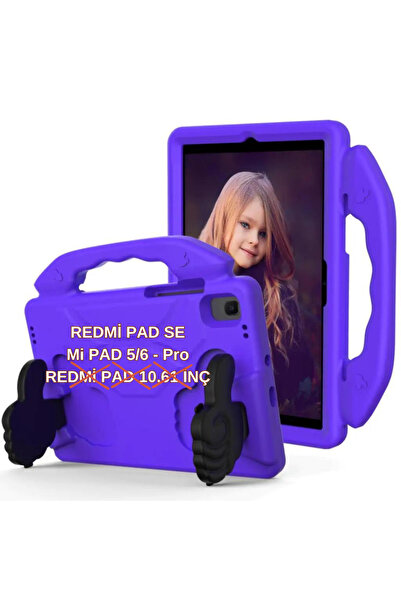 UnDePlus Xiaomi Redmi Pad Se / Mi Pad 5 / Mi Pad 6 / Pro Kılıf Tutmalı Standlı Silikon Case