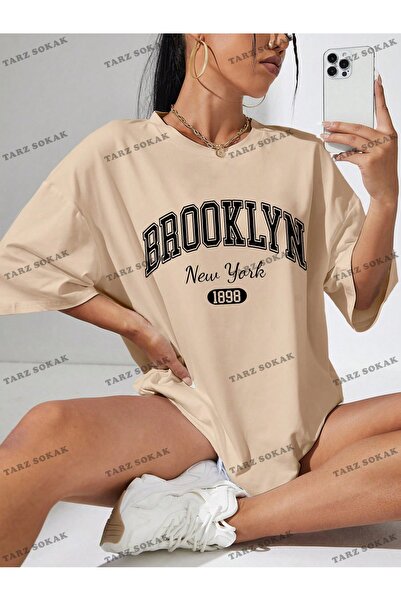 Adrift Μπλουζάκι 1898 New York Printed Unisex Oversize