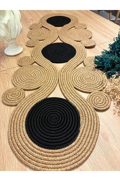 MaVaux Ahenk Jute Wicker Look Runner - 40x110, Τραπεζομάντιλο Ειδικού Σχεδιασμού, Ράβδος από γιούτα