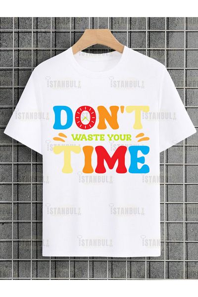 PENTHİLUS Nu-ți petrece timpul Tricou oversize - Imprimat