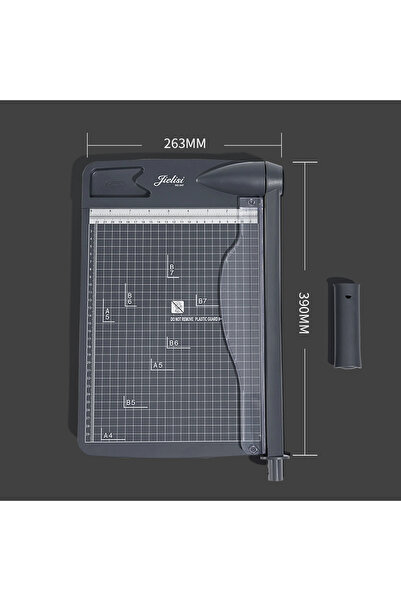 valkyrie Giyotin Kesici A4 Kesim Uzunluğunda Sağlam Yapı Güvenlikli Tutamaç Samurai Bıçak Ofis Ev Portatif